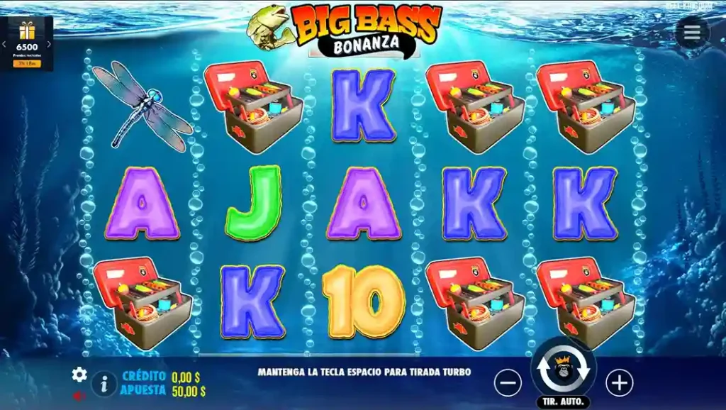 big bass bonanza main screen